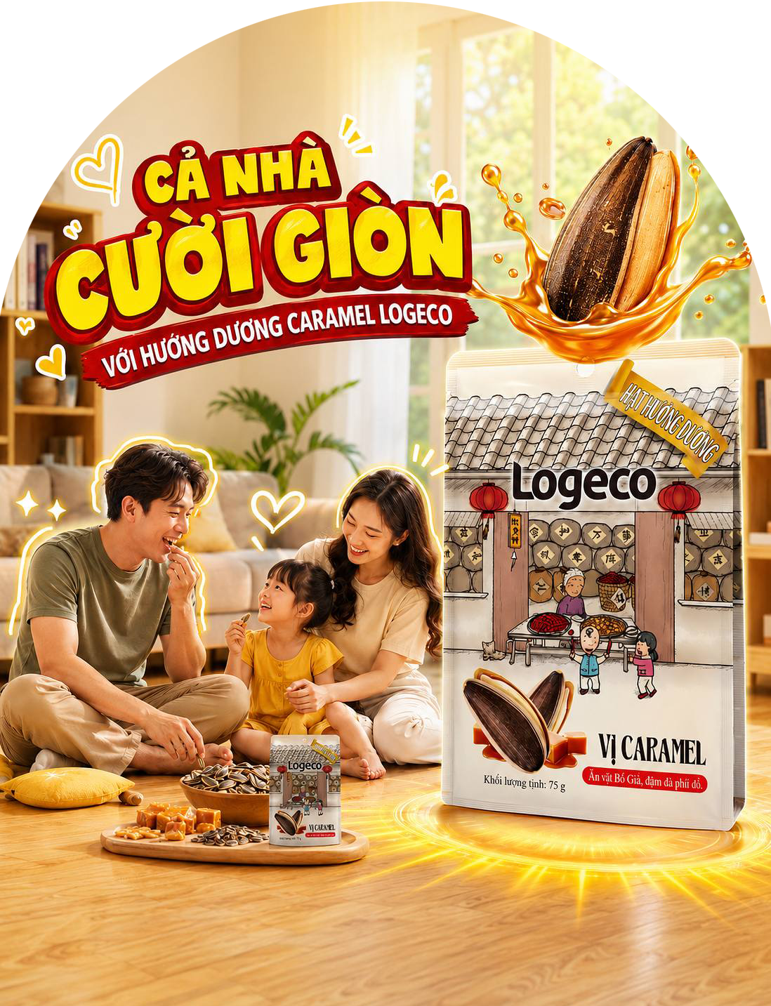 Hương Dương Caramel Logeco - Cả Nhà Cười Giòn Cùng